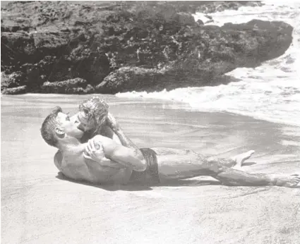  ?? FILE PHOTO ?? Burt Lancaster and Deborah Kerr appear in this passionate scene from the 1953 movie “From Here to Eternity.” The film will play Sunday, Dec. 11, and Wednesday, Dec. 14, at East Ridge 18.