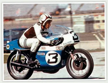  ??  ?? Gene Romero, on the 750cc Triumph Trident, qualified at 157.34mph for the 1970 Daytona 200.