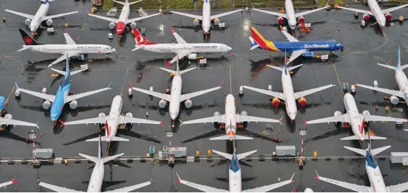  ??  ?? Boeing has hundreds of undelivere­d aircraft waiting in Washington.