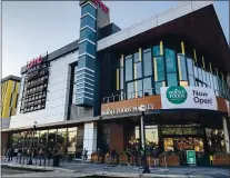  ??  ?? Whole Foods opens its doors at the Cityline mixed-use complex in downtown Sunnyvale.