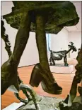  ?? BEBETO MATTHEWS/ AP PHOTO ?? Pablo Picasso’s “She-Goat,” from 1950, is one of 140 sculptures from his entire career. The piece is on view at the Museum of Modern Art in New York.