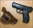  ?? SAUGERTIES PD ?? The Saugerties Police Department says this replica 9mm pistol was found in the suspect’s possession.