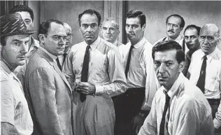  ?? File photo ?? “12 Angry Men” (1957), helmed by Best Director Oscar nominee Sidney Lumet and written by Reginald Rose, stars Henry Fonda, Lee J. Cobb, Ed Begley, E.G. Marshall and Jack Warden.