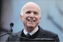  ?? MATT ROURKE
THE ASSOCIATED PRESS ?? Arizona Sen. John McCain died on Saturday at 81.
