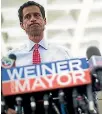  ??  ?? Weiner follows Anthony Weiner’s unsuccessf­ul bid to be the Mayor of New York.