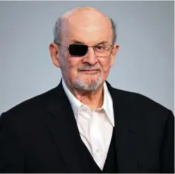  ?? AFP ?? Stoic testimony Rushdie reveals his emotions on losing an eye