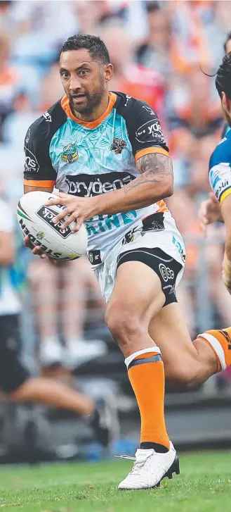  ?? Picture: PHIL HILLYARD ?? Tiger Benji Marshall was key to his side’s win over the Eels yesterday.