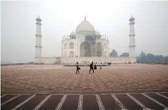  ??  ?? In 2018, the Taj Mahal’s dome will get its first thorough cleaning since the monument was built 369 years ago, and mud paste will likely be the cleaning product of choice.