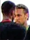  ??  ?? Miami vice: Neymar and new signing Semedo clash then square up in a heated Barcelona training session in Florida yesterday