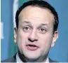  ??  ?? PROJECT Leo Varadkar