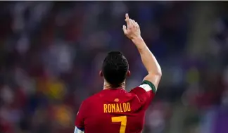  ?? ?? Cristiano Ronaldo oder CR7 bei seiner 5. WM