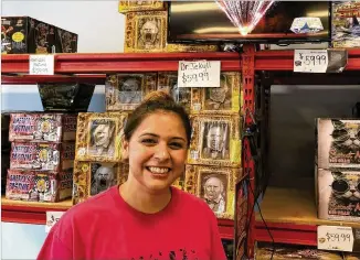  ?? CONTRIBUTE­D ?? Jake’s Fireworks in Stone Mountain is open for business year-round. Store manager Kaylan Western said business has steadily risen each year since fireworks sales became legal in Georgia in 2015.