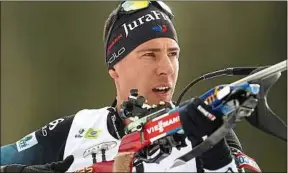  ??  ?? Quentin Fillon Maillet vise une médaille d’or en individuel à Antholz (Italie).
