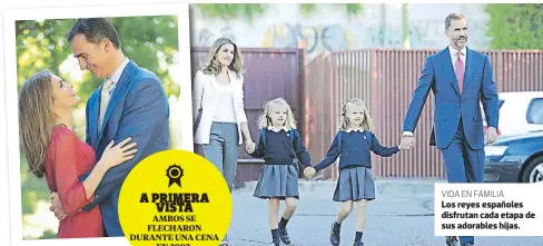  ??  ?? Los reyes españoles disfrutan cada etapa de sus adorables hijas. VIDA EN FAMILIA