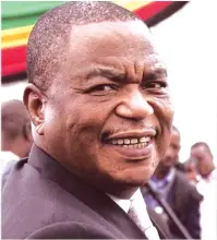  ??  ?? Vice-President Dr Constantin­o Chiwenga