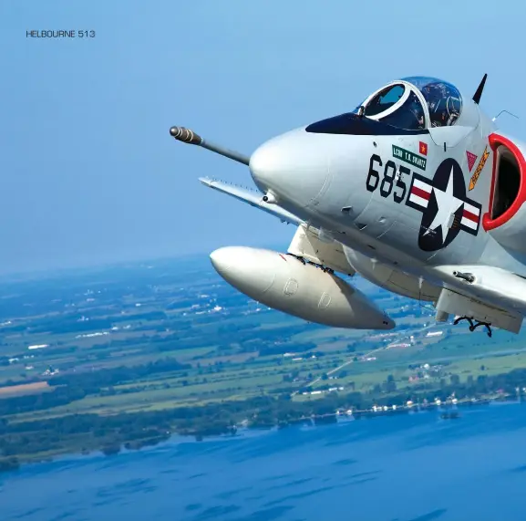  ??  ?? The Scooter’s small size worked well on carrier hangar decks and made for a more difficult target. All who flew the aircraft loved it. (Photo by Paul Bowen)