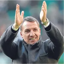  ??  ?? Brendan Rodgers praised his so-far unbeaten Celtic squad.