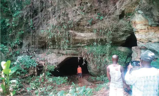  ??  ?? Ihuezi Cave in Ezeagu Local Government Area of Enugu State