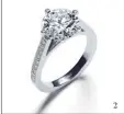  ??  ?? 2
2. Diamond ring from the Bridal Frisson Collection, CHAUMET