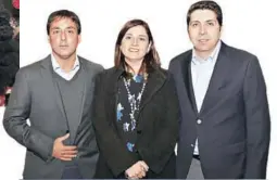  ??  ?? José Emilio Sánchez, Gloria Salgado, José Ahumada,