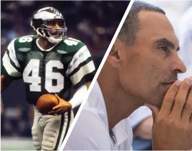  ?? MANNY RUBIO/ USA TODAY SPORTS
NICK OZA/THE REPUBLIC ?? LEFT: Herm Edwards was a nine-year starter at cornerback for the Philadelph­ia Eagles. RIGHT: Herm Edwards is in his first season as head football coach at Arizona State.