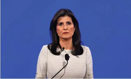  ?? ?? Nikki Haley at the Republican debate. Photograph: Jim Watson/AFP/Getty Images