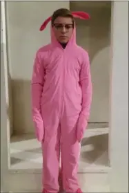  ?? PHOTO PROVIDED. ?? Ralphie, a character in “A Christmas Story,” wears a pink bunny suit.