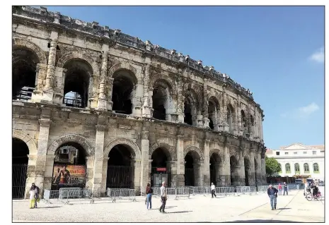  ??  ?? The best-preserved Roman amphitheat­er in the world, Les arenes de Nimes is a focal point of this lively southern French city.