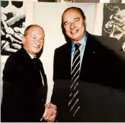  ?? (Photo DR) ?? Avec Jacques Chirac. Une véritable amitié respectueu­se était née entre les deux hommes.