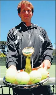  ??  ?? Just reward: Tawa-Lyndhurst tennis coach Francis Glover has been named Tennis Central’s coach of the year.