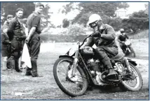  ?? ?? TOP John Burrows at Springvale in 1953, one of his most successful years in racing.