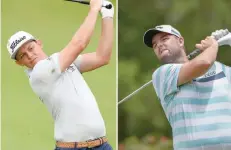  ??  ?? Cameron Smith (L) and Marc Leishman of Australia.