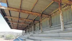  ??  ?? NEEDS FIXING: Structural upgrades and the completion of facilities at the Jabavu Stadium in KwaNobuhle were scheduled for last year, but it is still in a bad state