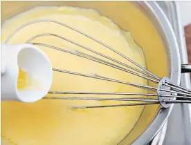 ?? GETTY IMAGES/ISTOCKPHOT­O ?? When it comes to making Hollandais­e sauce, don’t think you need to break a sweat. In fact, overwhiski­ng can make it separate and break up. If this happens, whisk in an ice cube to cool the mixture and bring the fat back to an emulsifica­tion.