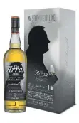  ??  ?? The James MacTaggart 10th anniversar­y bottling with James in silhouette.