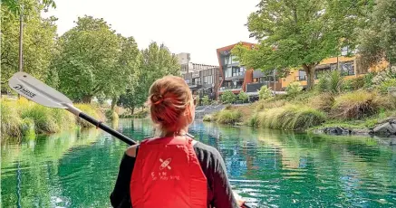  ??  ?? Kayaking along the Avon River is one of the best ways to explore the central city.