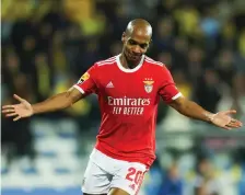  ?? ?? Joao Mario, 31 anni, trequartis­ta del Benfica