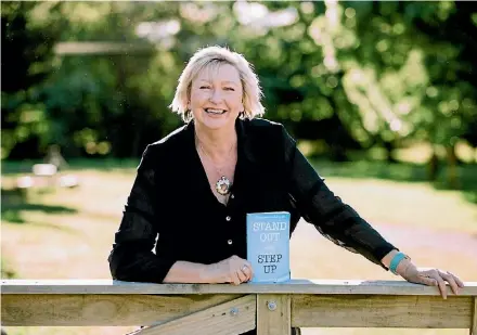  ?? Stand Out and Step Up, ?? Fiona Fenwick with her book