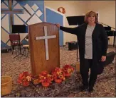  ?? FRANCINE D. GRINNELL MEDIANEWS GROUP ?? Living Waters Church of God in Wilton has a new pastor. Reverend Victoria Fisher presided at her first service at the local branch of the church which is internatio­nal, on June 30, and congregati­on has been growing ever since.