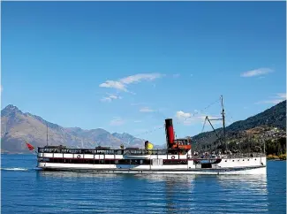  ?? DESTINATIO­N QUEENSTOWN ?? The TSS Earnslaw has been chugging up and down Lake Wakatipu since its launch in 1912.