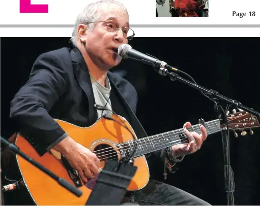 ?? PICTURE: AP ?? HERE’S TO YOU… Paul Simon is ready to call it a day on a music career that started more than five decades ago.