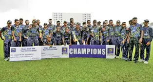  ?? ?? Army SC won the Inter-club T20 tournament last year