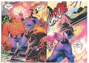 ?? — Marvel Comics ?? Don’t mess with Mr Fantastic’s family, especially when it’s clobbering time.