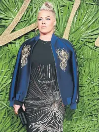  ?? JOEL C RYAN THE ASSOCIATED PRESS ?? Pink has revealed that she had a miscarriag­e at 17, saying such an event makes “you feel like your body hates you.”
