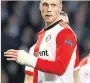 ??  ?? TARGET Feyenoord striker Nicolai Jorgensen