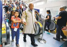  ?? U-T FILE ?? Rep. John Lewis led a re-enactment during Comic-con in 2016 to call attention to “March: Book Three,” a graphic novel about the Selma-to-montgomery marches.