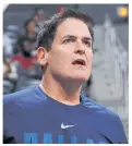  ?? PHOTOS BY AFP ?? INSET
Dallas Mavericks owner Mark Cuban.