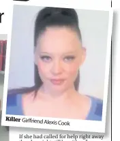  ??  ?? Girlfriend Alexis Cook