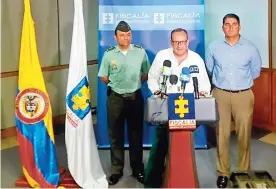  ?? CORTESÍA ?? Mario Gómez, fiscal delegado para la infancia, durante la rueda de prensa.