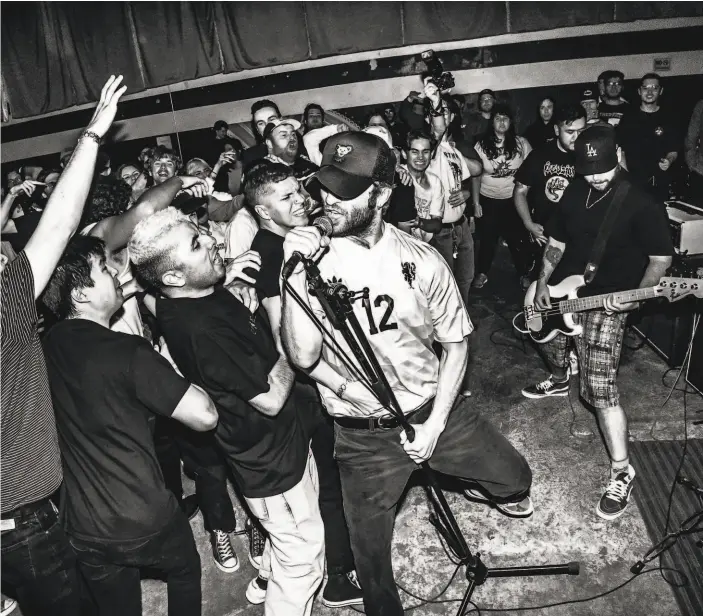  ?? Vince Gudauskas ?? Jeremy Stith of Fury performs during a live show before the pandemic shut down music venues.